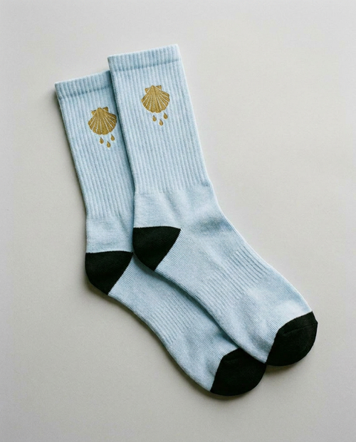 Calcetines de bautizo personalizados con nombre y fecha AMEN SOCKS