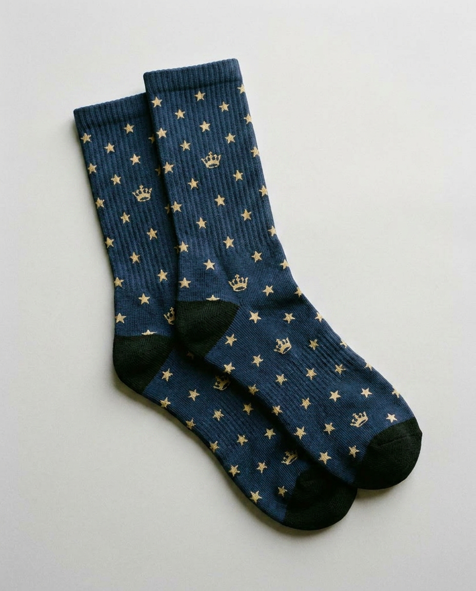 Calcetines con estrellas marianas, color marino