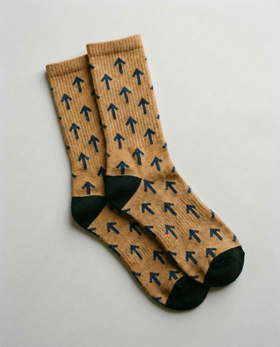 Calcetines Flecha Amarilla camel