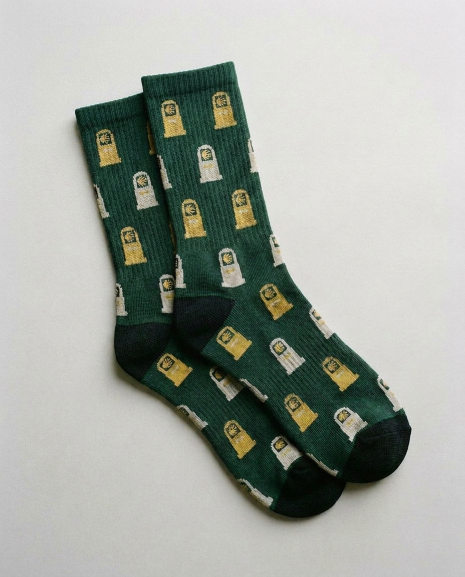 Calcetines Mojón del Camino verde inglés